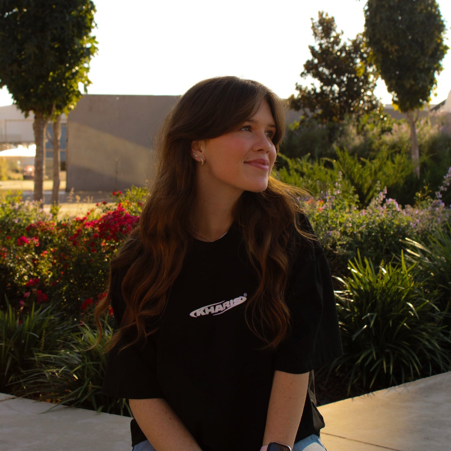 "GRACE OF GOD" Black Boxy Tee