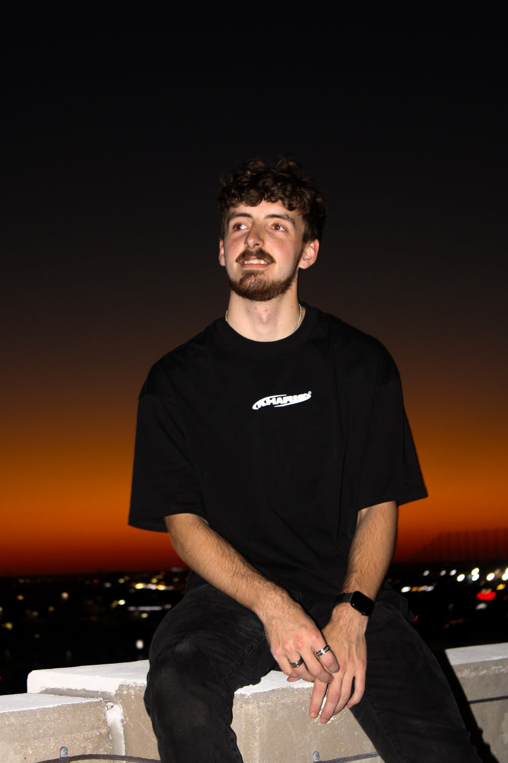 "GRACE OF GOD" Black Boxy Tee