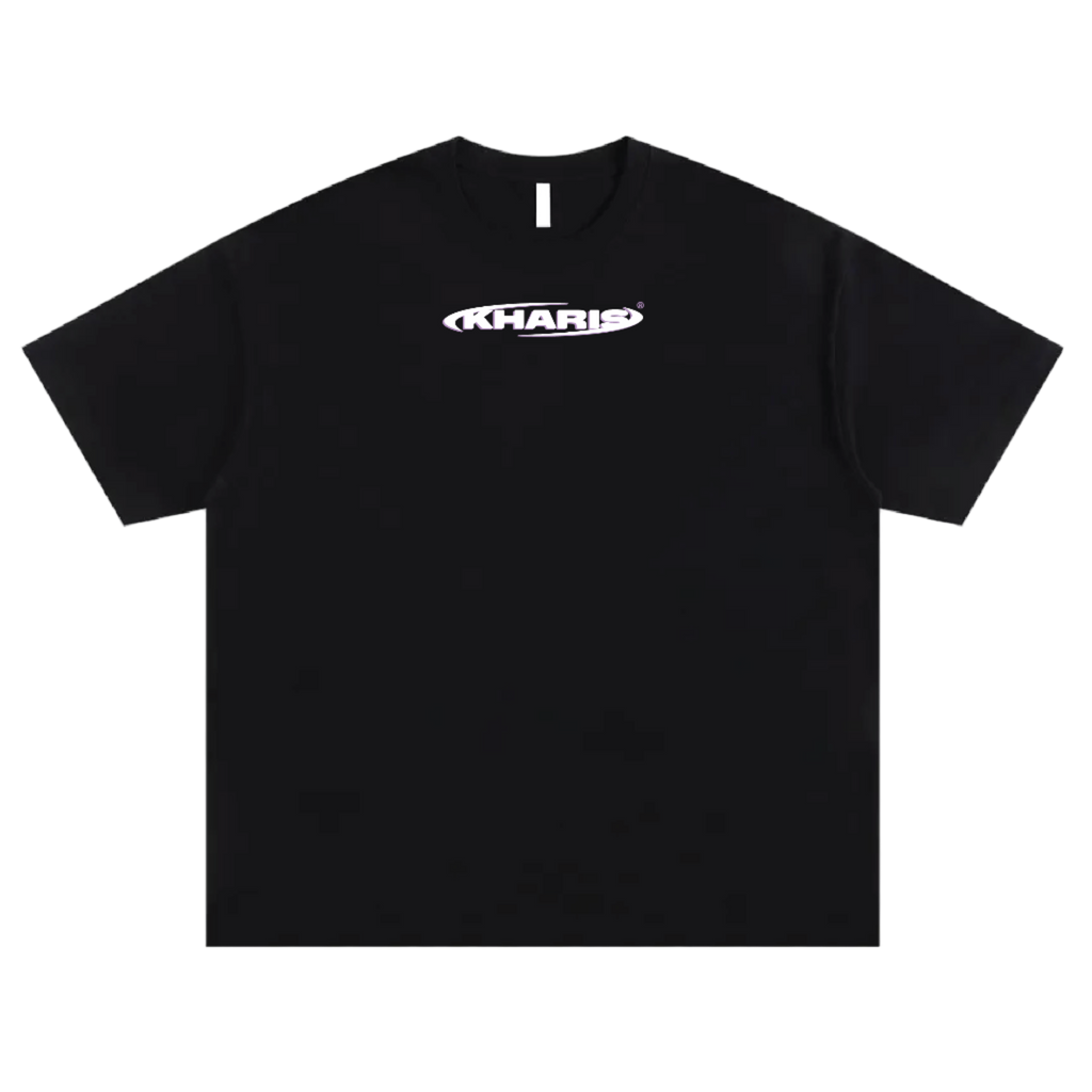 "GRACE OF GOD" Black Boxy Tee